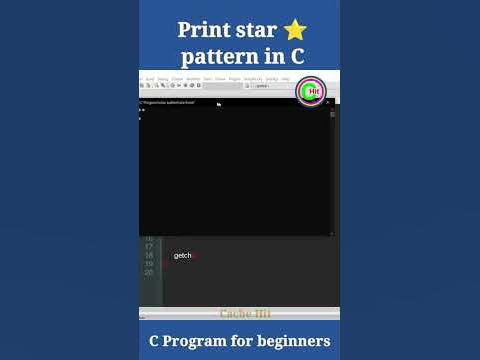 Print Star pattern in C programming| #c_programming #c #ytshort # ...