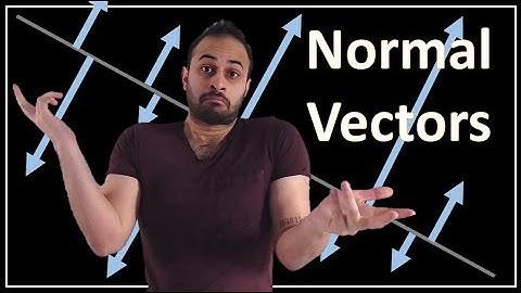 Normal Vectors : Data Science Basics