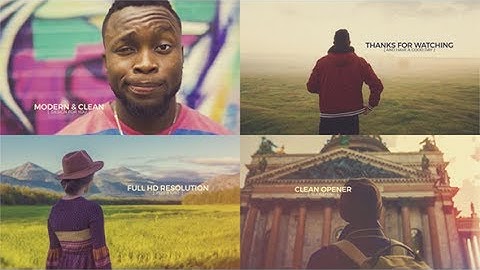 Clean Slideshow | After Effects Template | Video Displays