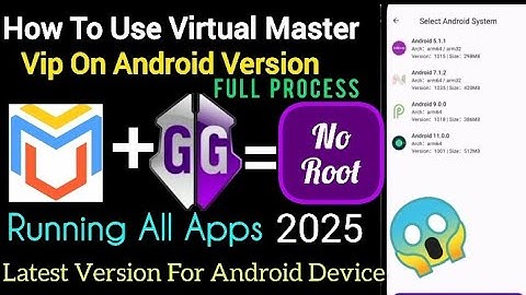  Virtual Master Android Clone Version Use In Any Android Games Without Root || Game Guardian || 