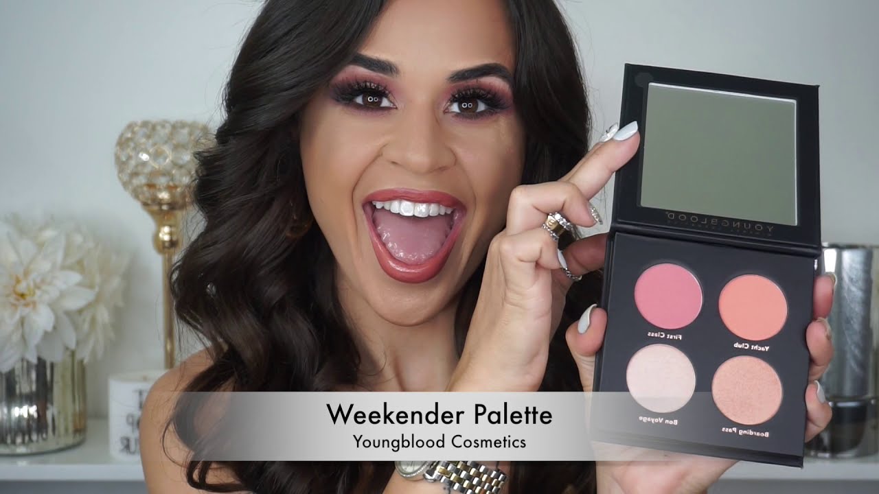 @kissandmakeupbysteph Weekender Palette Eyeshadow and Cheek Tutorial | YOUNGBLOOD COSMETICS