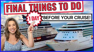 15 *Last Minute* Things You Must Do 13 Days Before Your Cruise!!