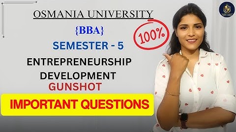 ONTWIKKELING VAN ONDERNEMERSCHAP || BBA || SEMESTER-5 || BELANGRIJKE VRAGEN || @shivanipallela