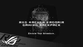 Rog Archer Ergoair Gaming Backpack - Elevate Your Adventure. Rog