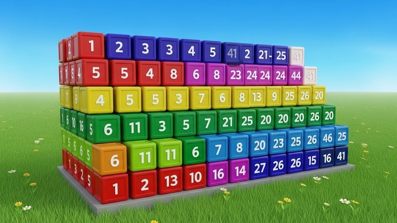 Считаем до 100 для детей | Изучаем числа от 1 до 100 | Веселая песенка для счета