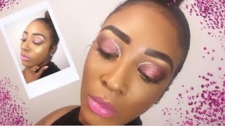 Halo Makeup Tutorial With A Pink Cut Crease