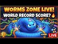 Worms Zone LIVE: 100 Million Score Challenge! 🐍🔥