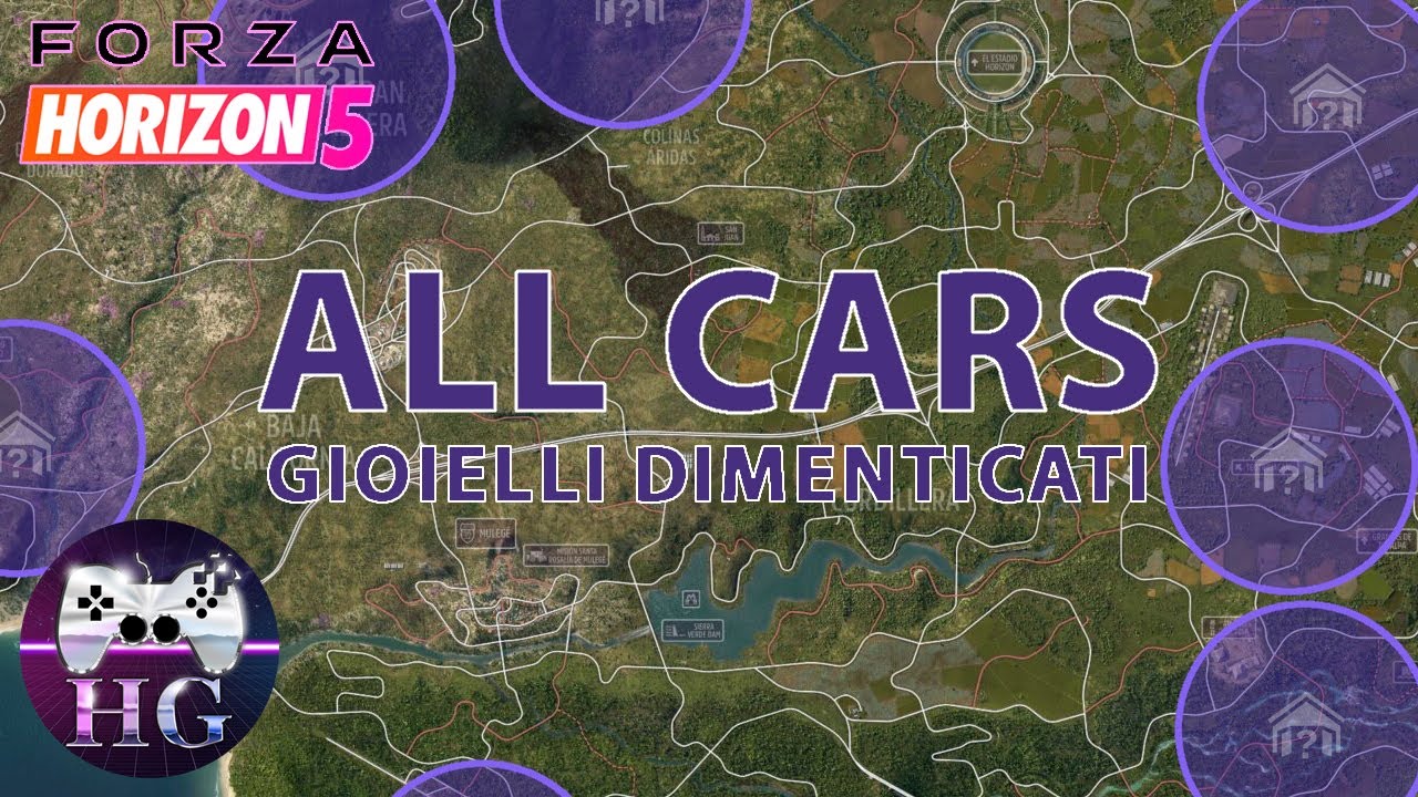 Horizon 5. Barn finds maps, all cars. - YouTube