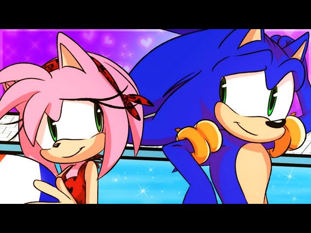 SonAmy Pool Stares~ : Sonic Boom [Sonic & Amy Animatic Dub] 