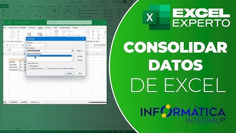 Consolidar datos en Excel