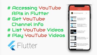 Googles Flutter Tutorial - Play Youtube Videos, Access YouTube API, Get. Videos List from Playlist