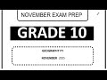 Grade 10 Geography Paper 1 2025 with Memo and Exam Details