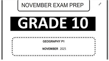 GEOGRAPHY GRADE 10 PAPER 1 2025 GEOGRAPHY GRADE 10 MEMO THUNDEREDUC GRADE 10 GEO P 1 TERM 4 EXAM GEO