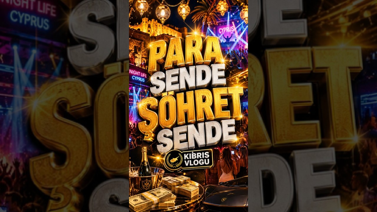 Kıbrıs Gecesinde Para Yağmuru! Kıbrıs Vlog #3 Yayında 🥂 #shorts