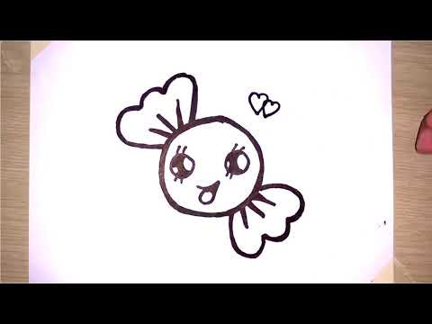 Viên Kẹo Nhỏ Hướng Dẫn Vẽ Đơn Giản - How To Draw Cute Candy Easy - HD Vẽ Channel