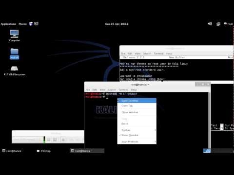 How to run chrome as root user in Kali linux