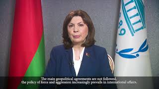 Ms. Natalya Kochanova, Chairperson of the Council of Republic of Belarus