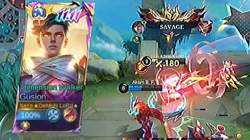 Unstoppable Force, Gusion’s Domination with Insane Damage! (must watch)