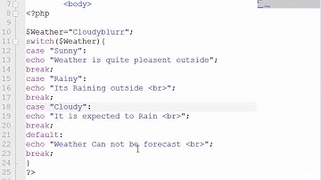 4. Building Blocks of PHP Continue - 7. Switch Statements