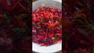 Beetroot & Carrot Gut reset salad: Flush Toxins in 15 mins ( High fibre salad) #beetroot #salad