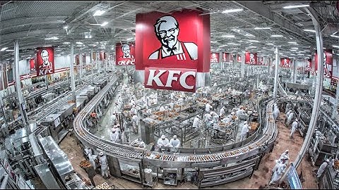 🐔 Inside the KFC Factory: From Fresh Chicken to Crispy Perfection 🍗 (Full Process) 🔥⚙️
