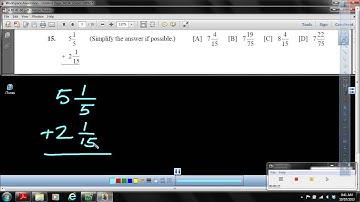 Objective 50   Add mixed numbers with unlike denominators and simplify the sum