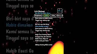 Video thumbnail of "Lirik Lagu Biri-biri Saya Dah Hilang Versi Sholawat #biribiri #overlay #overlaylyrics #lirikoverlay"