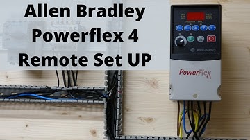 Allen Bradley Powerflex 4 remote control wiring, 2 wire control and 3 wire control (ENGLISH)