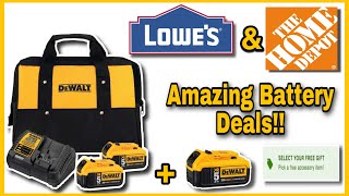 Post Black Friday Cyber Monday Battery Deals At Home Depot & Lowes!! One Deal Really Stands Out!