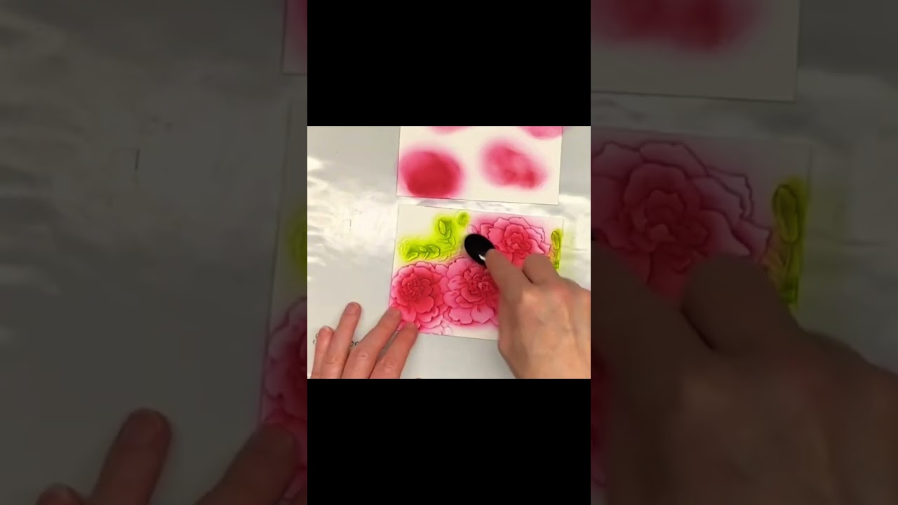 Reverse Emboss Blackout - Altenew 3D embossing folder! 