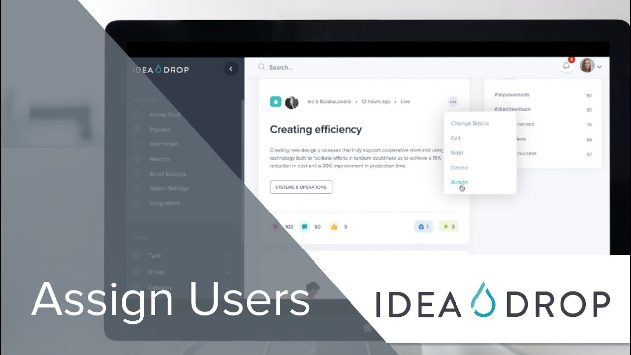 What's new in Idea Drop: Assign User
