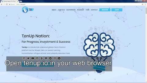 TENUP wallet download and Receiving address