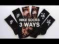 DIY NIKE SOCKS IN 3 EASY WAYS! Bleach tie-dye, blinged out and embroidered | deconstrut