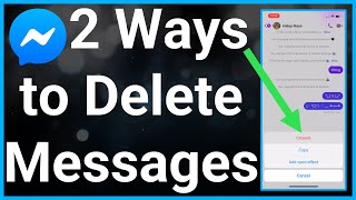 2 Ways To Delete Messages On Messenger