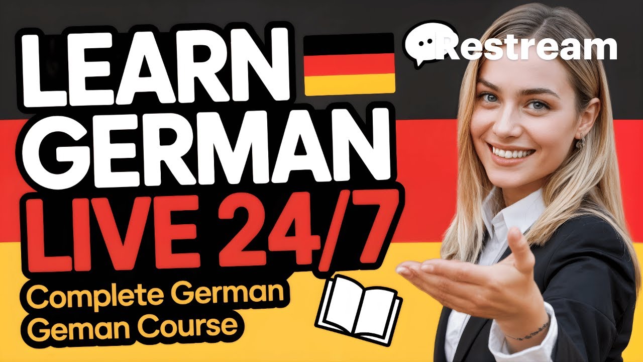 German Lessons LIVE 24/7 | Learn Deutsch A1–B2