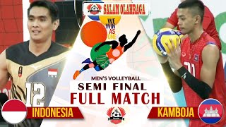 Indonesia Vs Kamboja ( 3 - 1 ) Full Match HD | Volley ball putra | Sea Games 31 | Semi Final