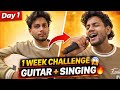 Aaj Se Guitar Seekhna Start 🎸 | Real Life Vlog | Singing Practice Day 1 #vlog #vlogger 