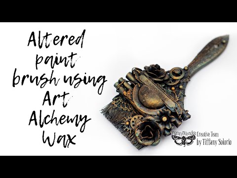 Como alterar um pincel com cera Art Alchemy
