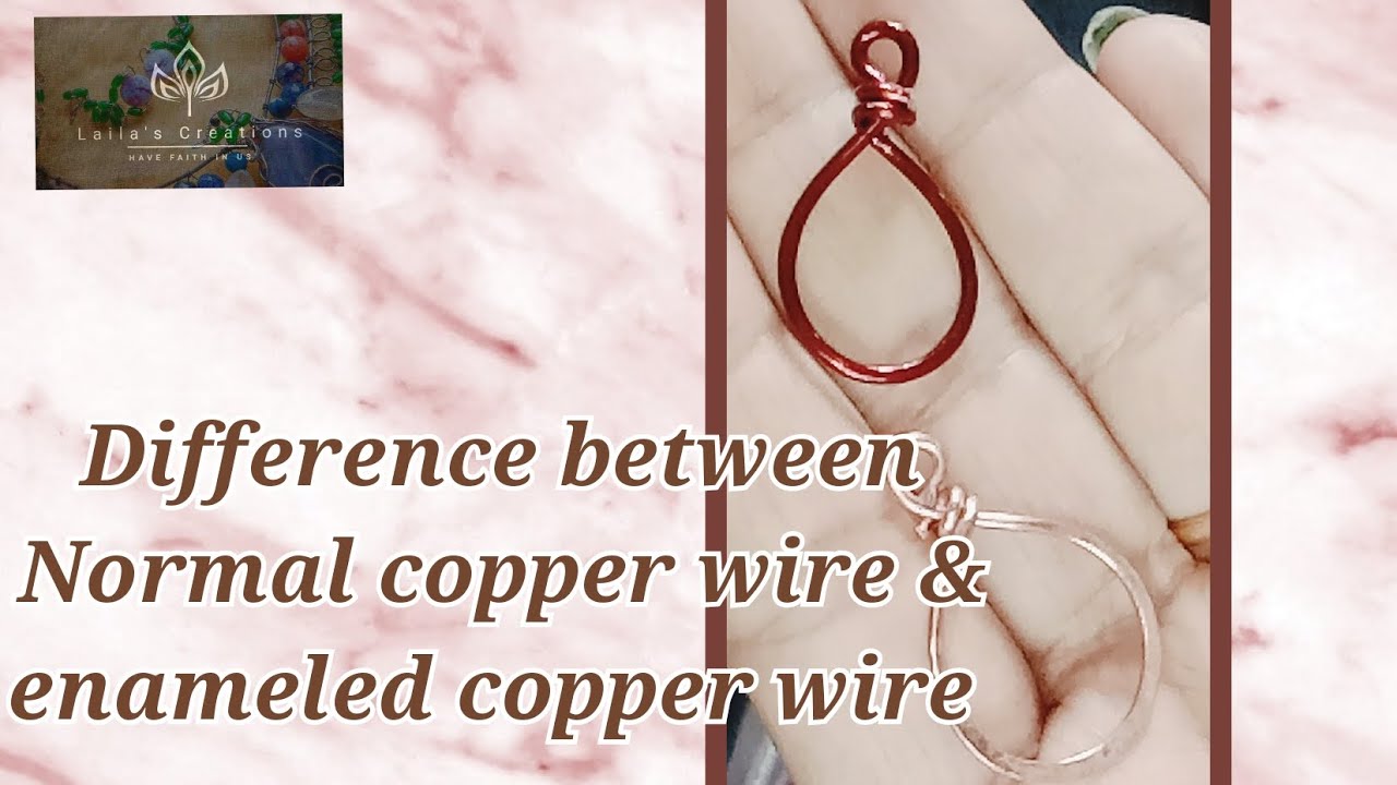 Difference between bare copper wire and enameled copper wire for wire