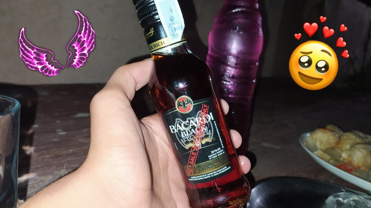 Bacardi Black Rum Review Price Taste Smell Best Rum For Beginners 180 Ml Bacardi Youtube