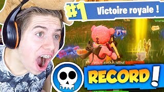 FORTNITE ! JE FAIS MON PLUS INCROYABLE TOP 1 RECORD DE KILL SUR FORTNITE BATTLE ROYALE !!!