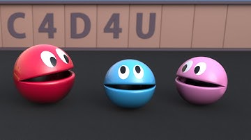 PacMan 3D V3 with Jelly 😋 ❤️ C4D4U