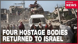 Bodies of more Israeli hostages released as Trump issues new warning to Hamas