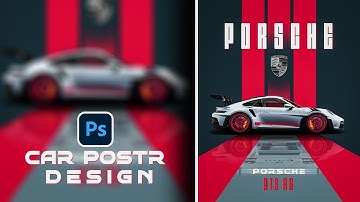 Porsche supercar poster design in Photoshop | Step-by-step tutorial