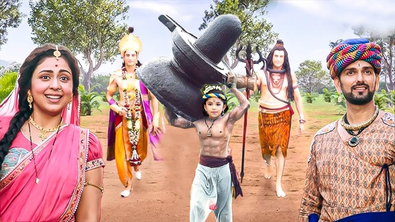 बालकृष्ण जी शिवलिंग को अपने कंधे पर उठाकर लाया माता यशोदा के पास | Shree Krishna Leela