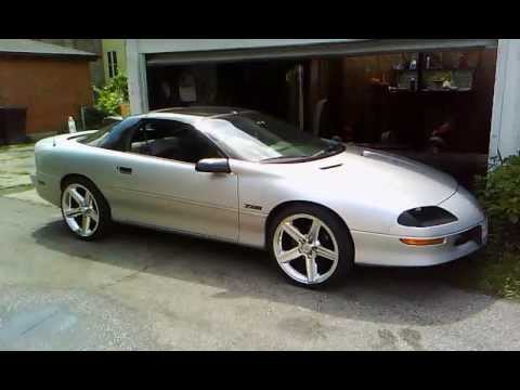 Chrome IROC rims on 4th gen Camaro Z28 - YouTube.