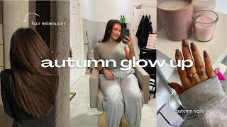 AUTUMN GLOW UP Get hair extensions with me for the first time