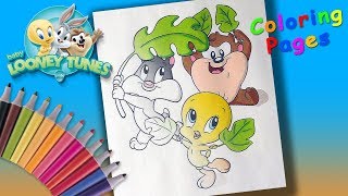 Baby Looney Tunes Coloring Book  for Kids #SpeedColoring page And #LearnColors with Looney Tunes