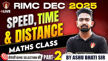 RIMC Entrance Exam | Maths Time Speed and Distance | Rashtriya Indian Military College