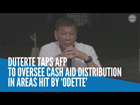 Duterte taps AFP to oversee cash aid distribution in areas hit by ‘Odette’